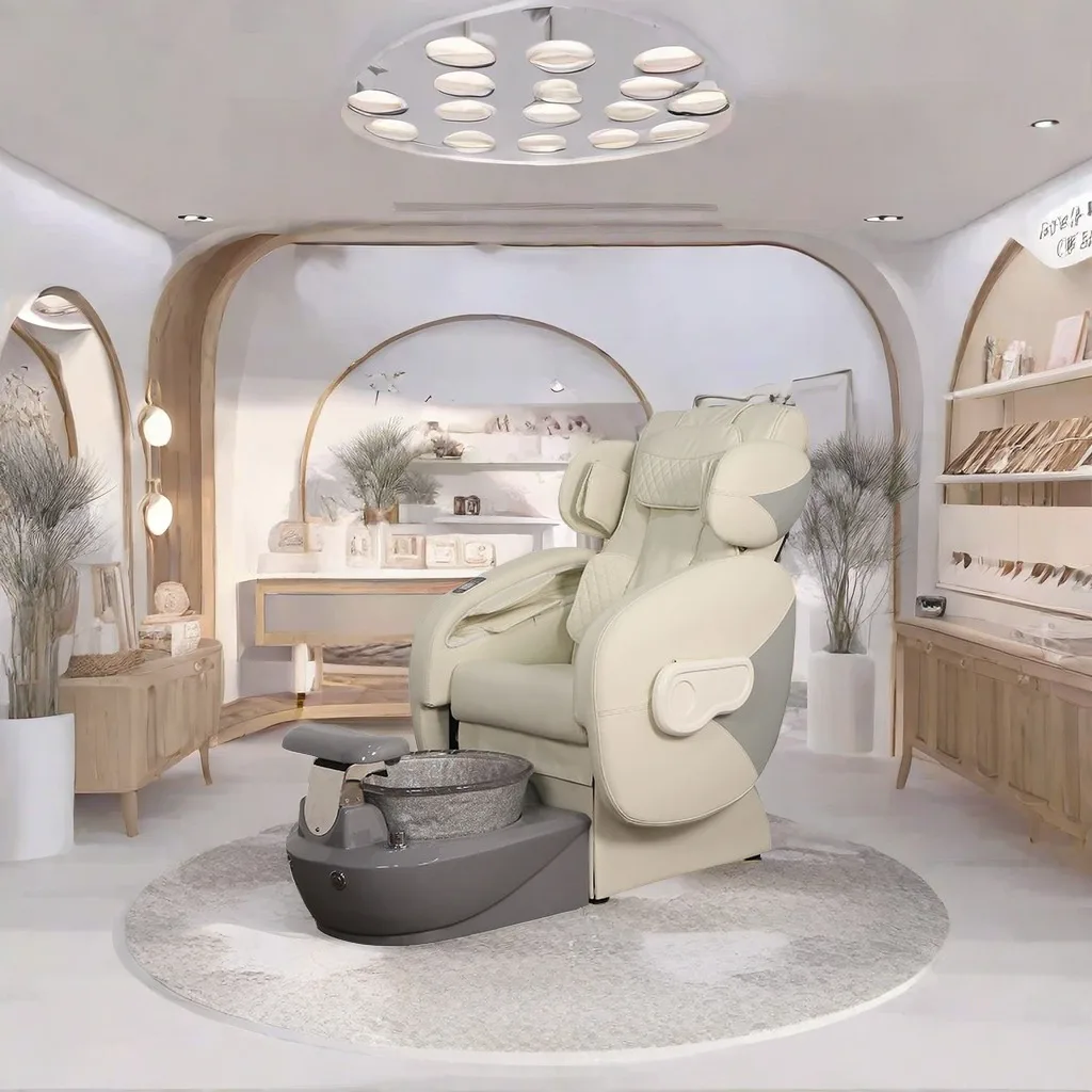 Pedicure Chairs For Manicure Foot Spa Healthtec Customization Salon Furniture With Full Body Massage