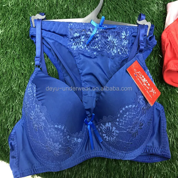 1.45 Dollar Model KCTZ056 Wholesale Good Quality New Women Bra Panty Set With Hanger