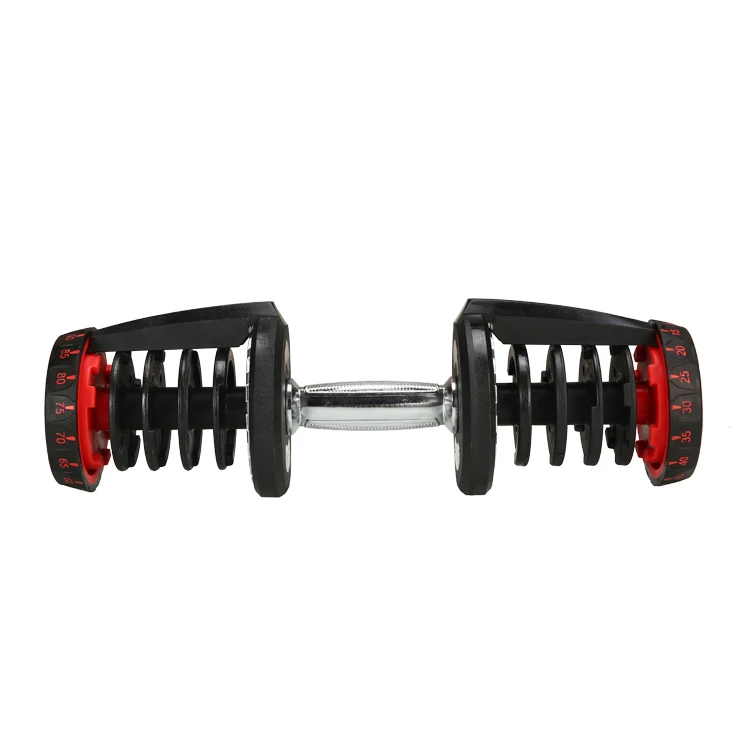 Best Sales Free home fitness equipment adjustable 40KG 90LB dumbbell weight