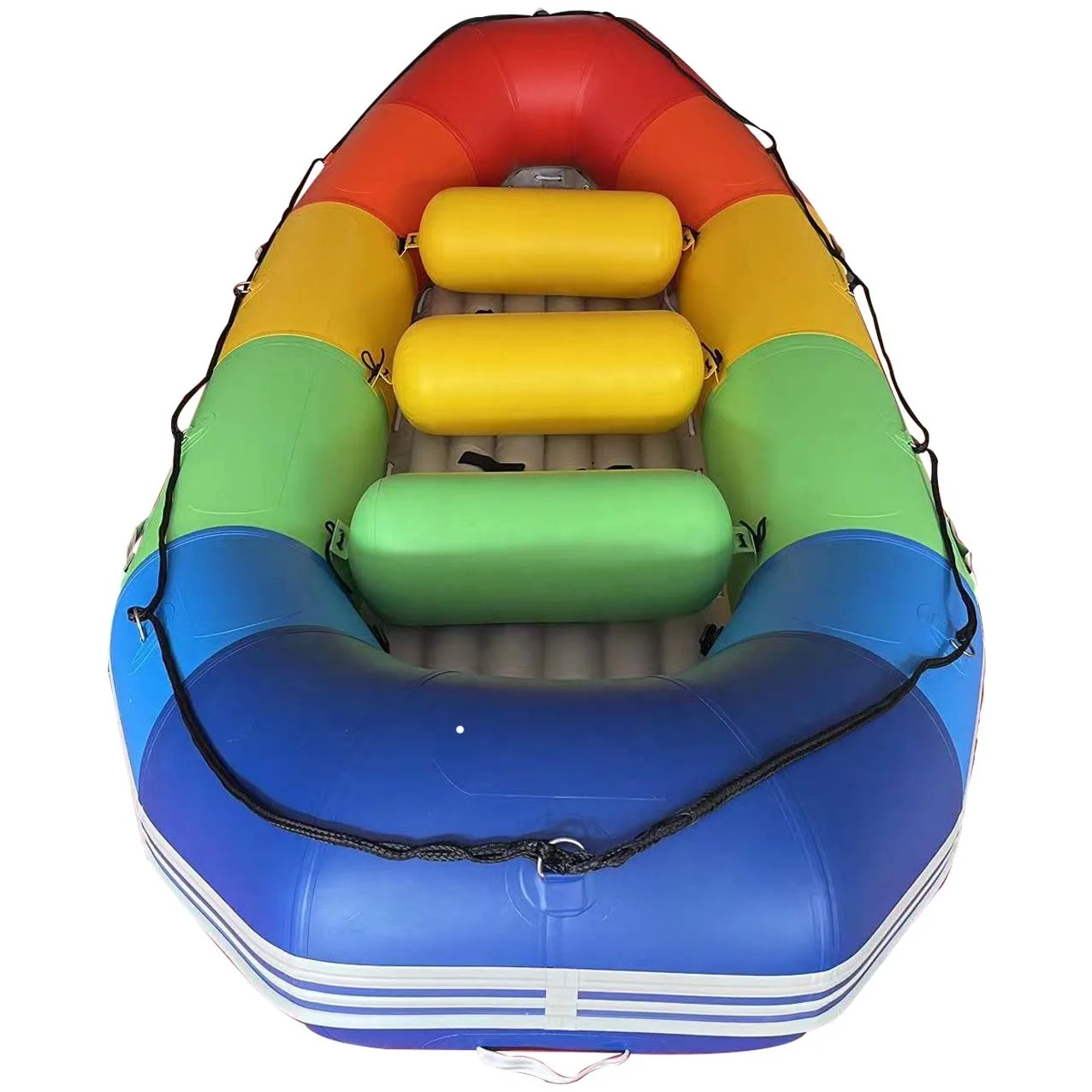 1.2mm PVC or Hypalon Hull Material Drop Stitch Floor Inflatable White Water Raft, Fishing rafting Boat for sale