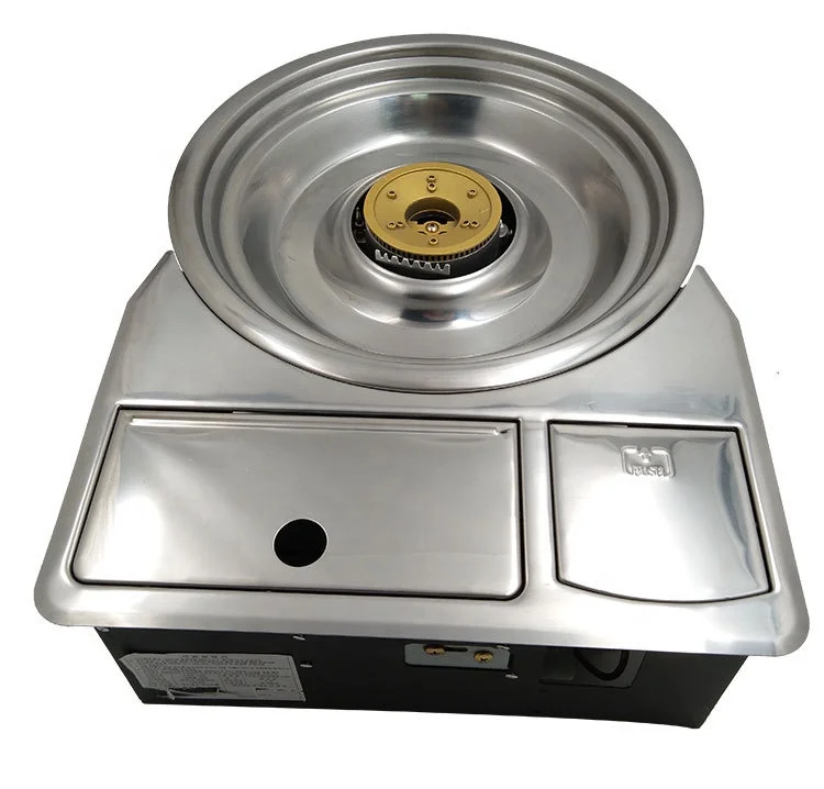 High Quality Indoor Smokeless Portable Korean Barbecue Gas Grill For Commercial Bbq Grill Table For Restaurants