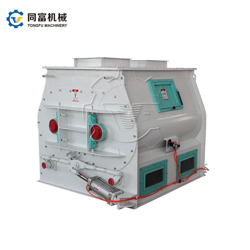 Industrial Double Shaft Animal Feed Mill Mixer