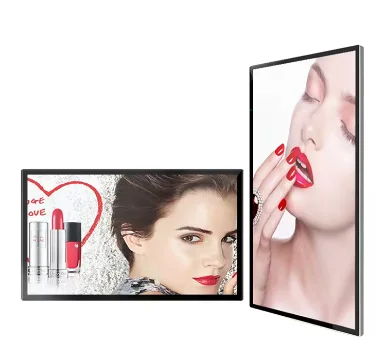 Touch interactive screen advertising kiosk vertical lcd display advertising machine display shenzhen indoor 85 inch video wall