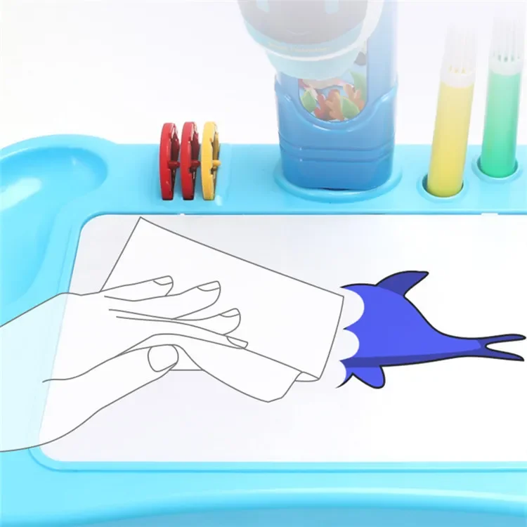 Children Painting Board Desk Led Projector Art Drawing Toys Set Drawing Projector Educational Toy For Kids