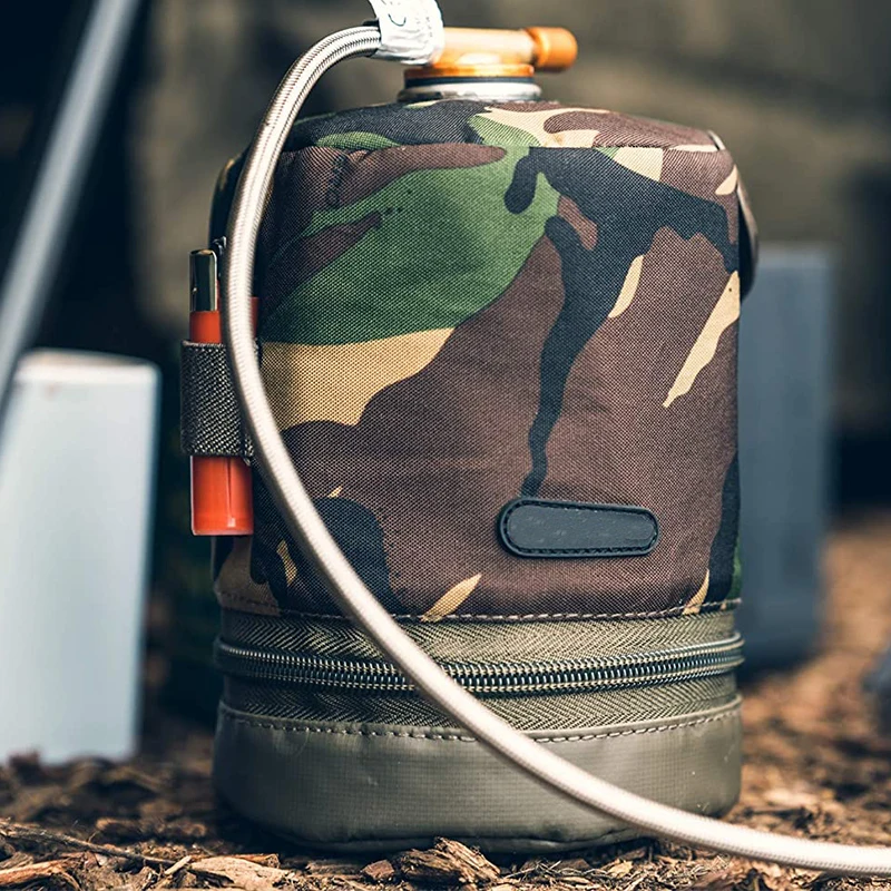 Outdoor Camping Fuel Canister Flat Gas Cylinder Tank Protector Gas Canister Cover