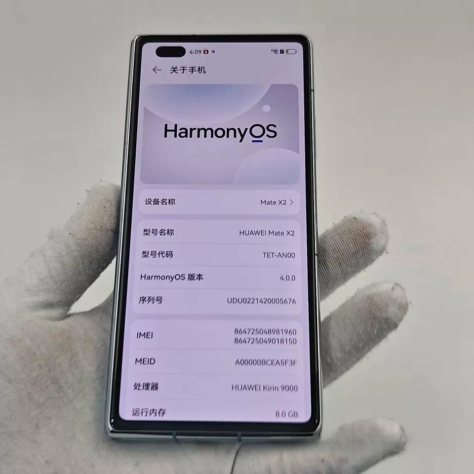 Original Folded Screen Mobile Phone mate XS 2 for Huawei mate XS 2 phone 4600mAh HarmonyOS Google Play Store Used mobile phone