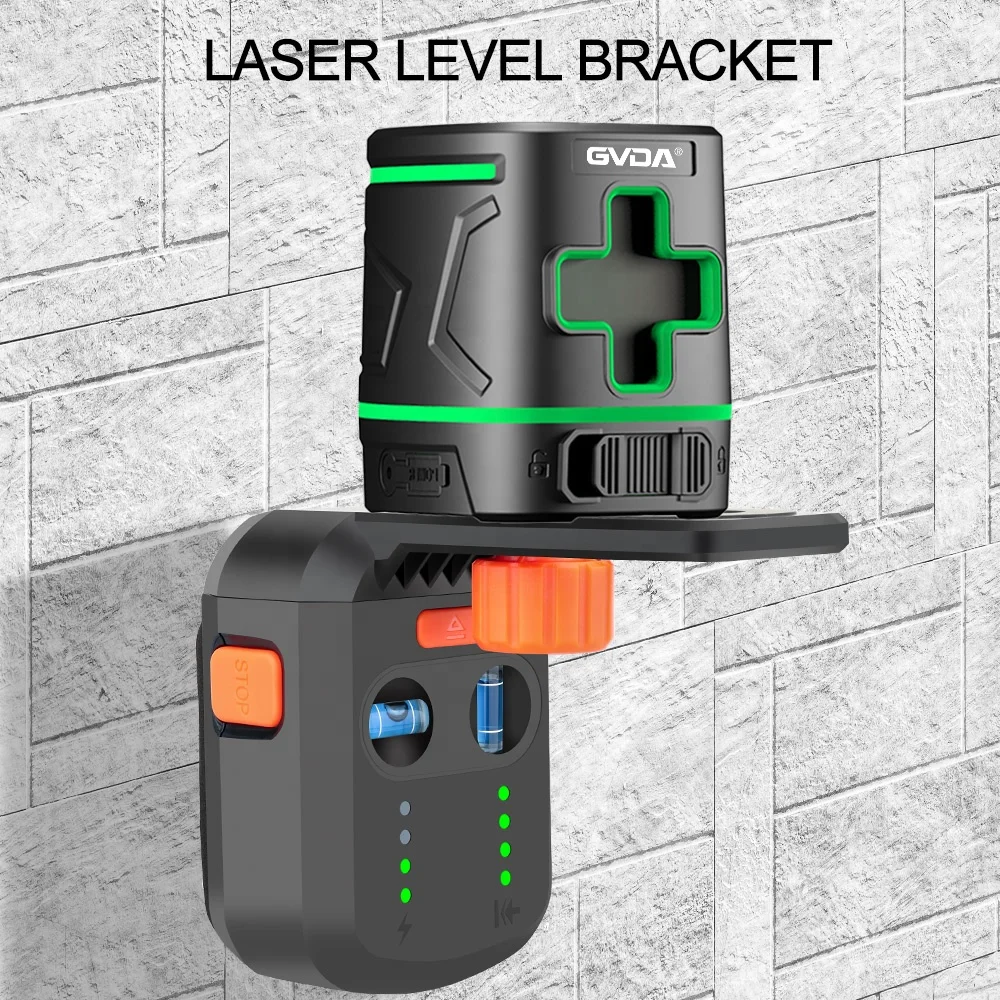 GVDA Laser Level Mobile Bracket Alignment Drilling Tools Electric Suction Vacuum Drilling Dust Collector for Hammer Screwdriver