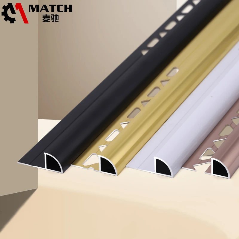 Aluminum tile trim outside corner bead metal strip with holes