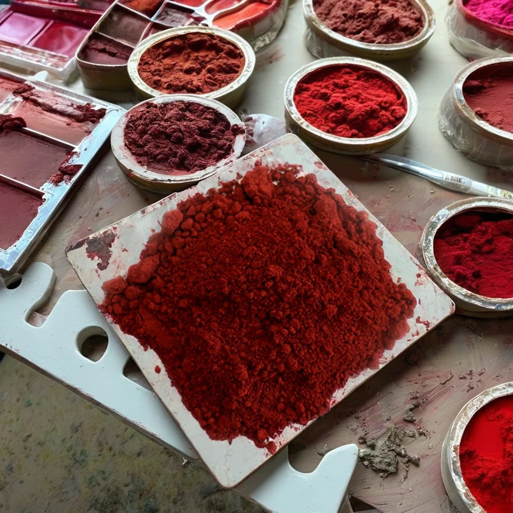 Direct Factory Sale High Quality Multicolored Paint Powders Red Iron Oxide Pigments for Plastics Dyeing Mf fe2o3