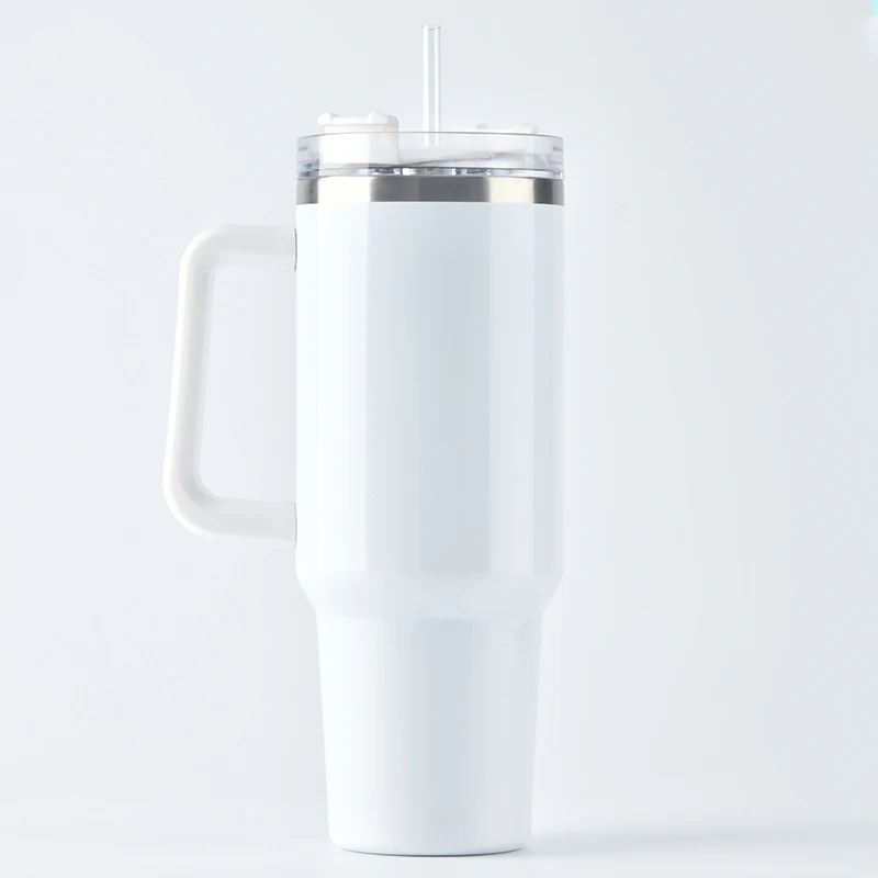Hot-selling Custom Printed Stainless Steel Travel Tumbler 40oz Tumbler sublimation With handle