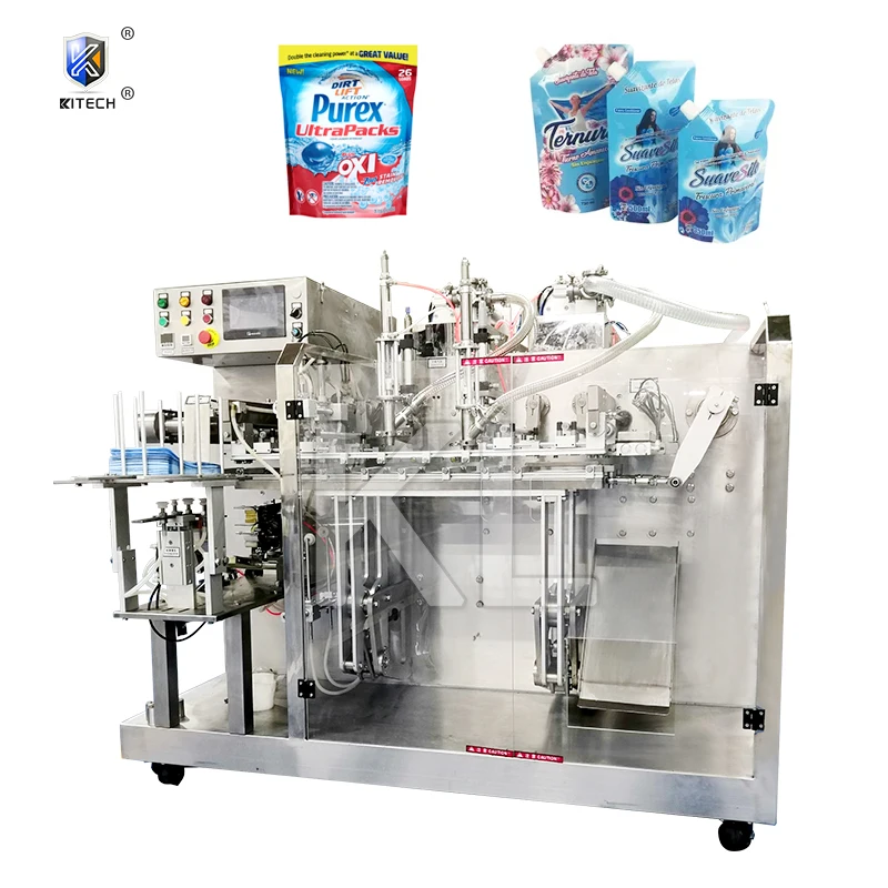 pre made doypack bag liquid detergent/shampoo/shower gel filling packaging machine