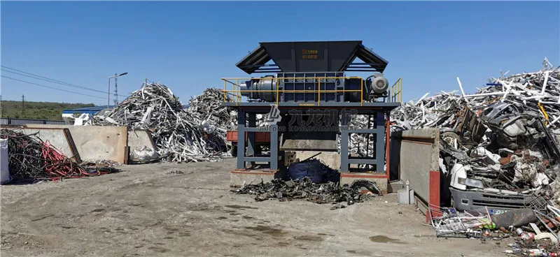 Metal Recycling Cable Wire Crusher Industrial Double Shaft Copper Wire Shredder Machine For Sale