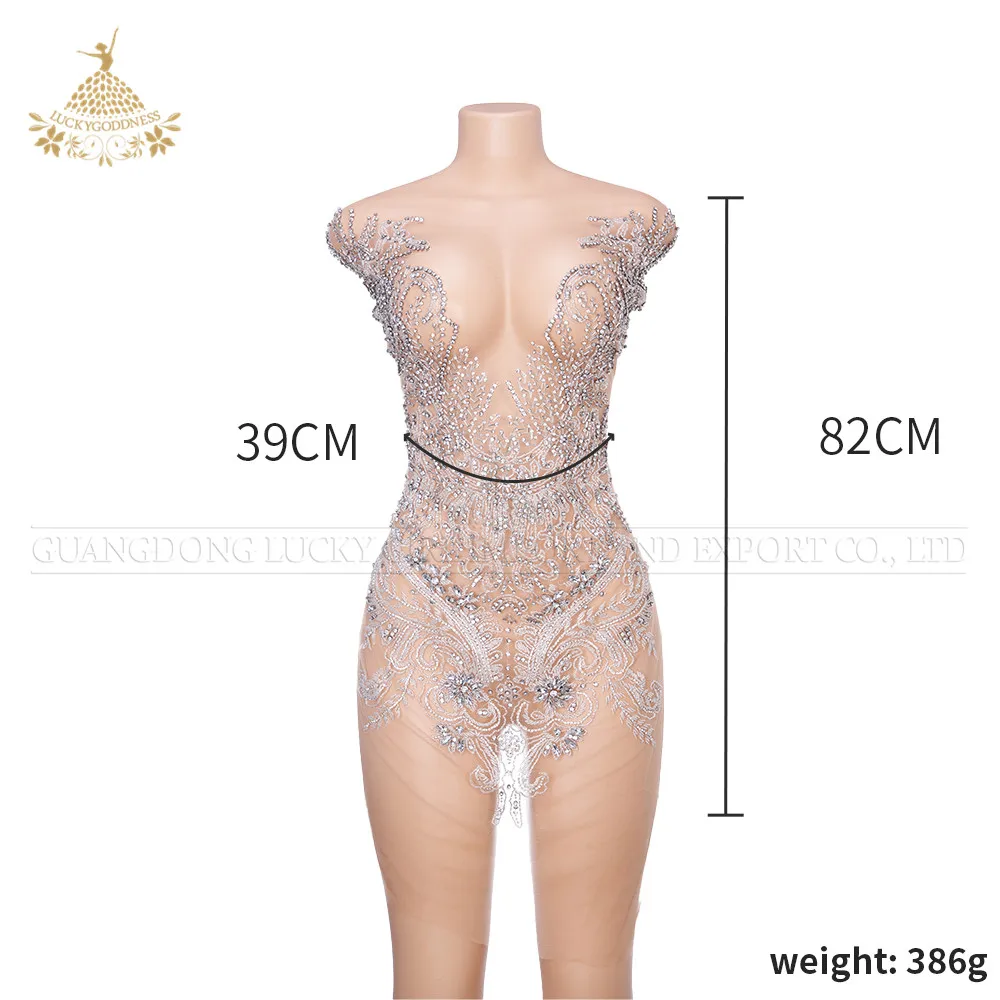 Dra-508 Fashion Crystal Bridal Applique Hot Fix Rhinestone Applique for Wedding Dresses