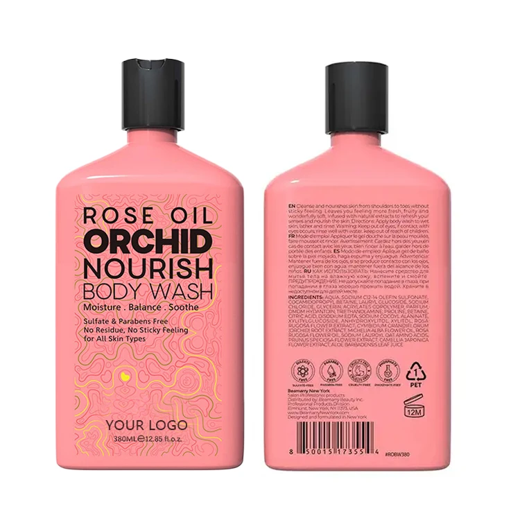 Organic bubble bath liquid supplies Rose moisturizing bath oil Orchid Nourishing bath Gel and body works wholesale