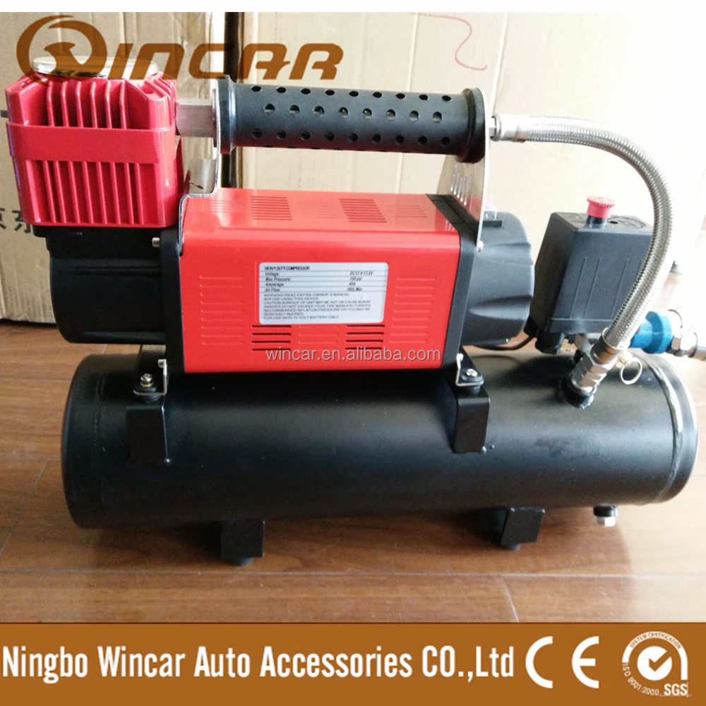 Heavy duty 12V air compressor pump portable with air tank