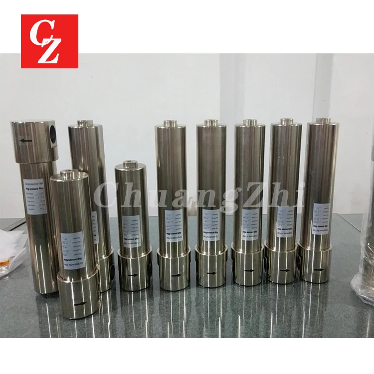High quality customizable 40 bar high pressure compressed air filter for high pressure air compressor