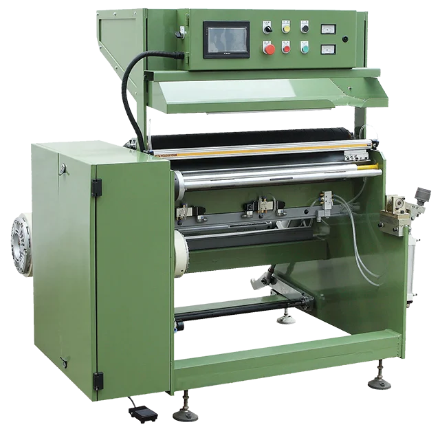 TCJ-FJ-800/1050High speed gift paper/ plastic short roll rewinding machine (factory)