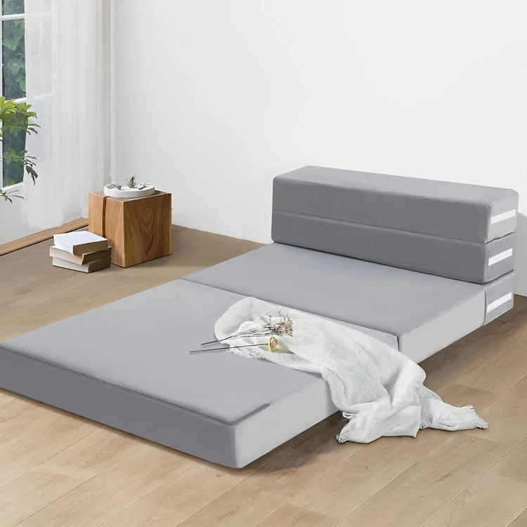 2024 Hot selling memory foam foldable mattress High Density Hypo-allergenic Memory Foam folding Mattress