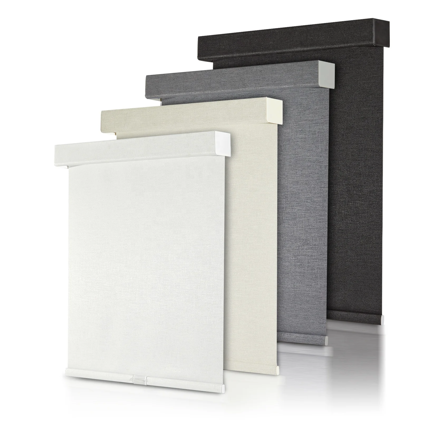 Square Cassette With Fabric Indoor Roller Blinds And Curtains, Small Gap Roller Blind Spring Mechanism