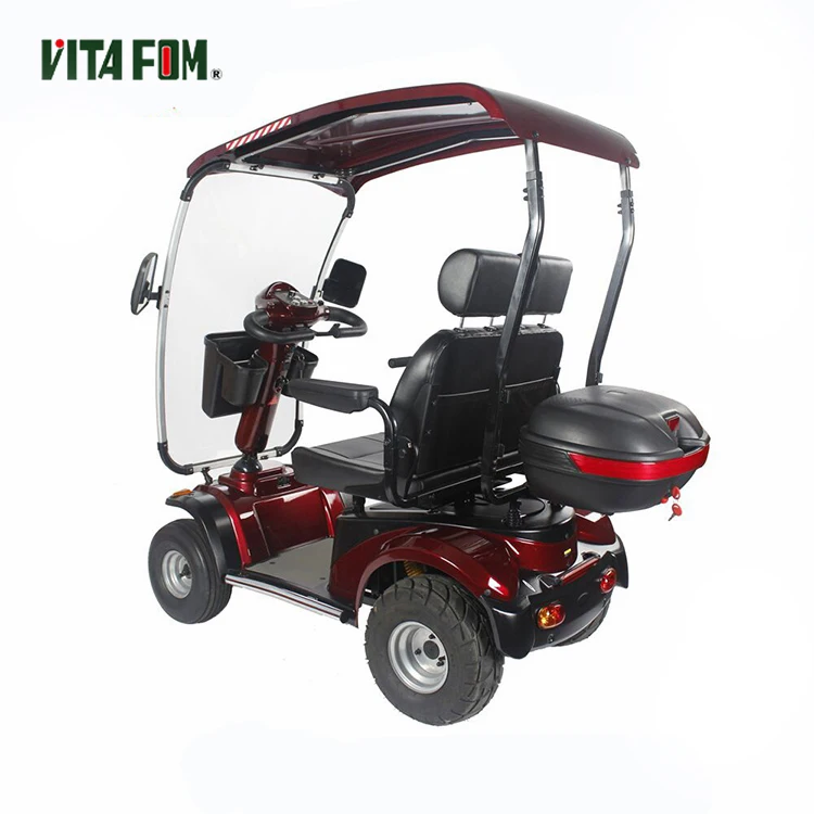 Vitafom L46 Disabled Vehicle Heavy Duty 2 Two Seaters Mobility Scooters With Roof