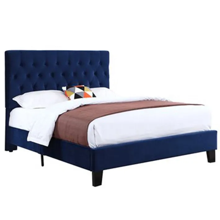 newly designed button tufted fabric royal furniture royal bed hotel furniture beds for bedroom apartment