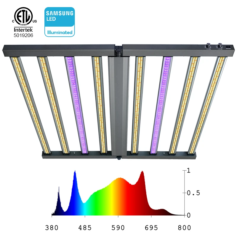 ppfd sunlight 900w 1000w 1000watt lm301b lm301h lm281b strip 800 1000 watt w led grow light bar