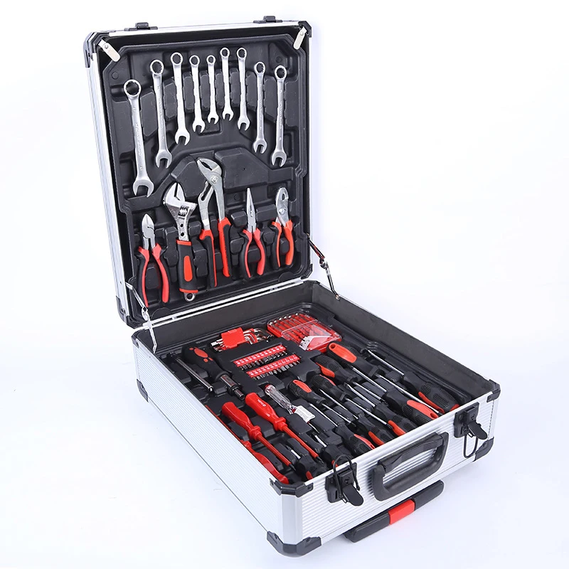 New 2022 China Wholesale Supplier Germany Aluminum Trolley Tool Box 499Pcs Tool Set