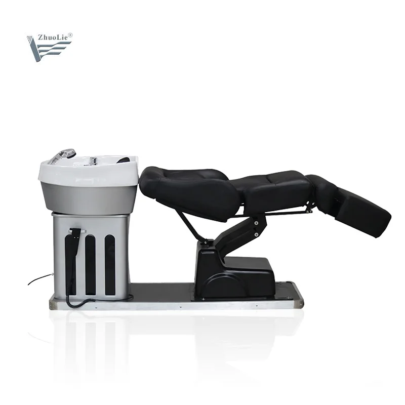 Hair Washing Equipment Electric Adjustable Lifting Shampoo Chair Rotated