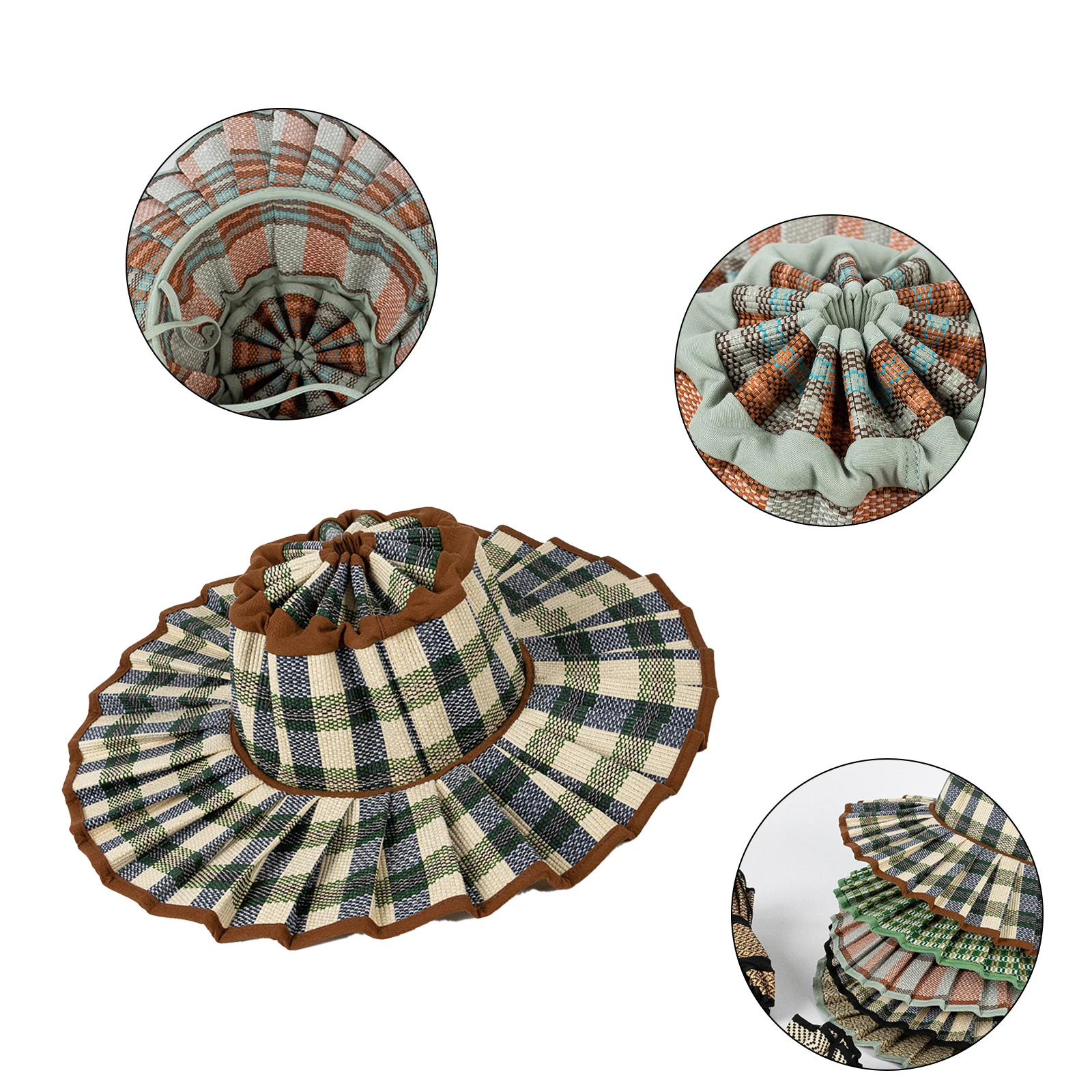 New Fashion High Quality Natural Grass Foldable Panama Hat chapeau femme chic Adult Sun Shade Summer Straw Hat