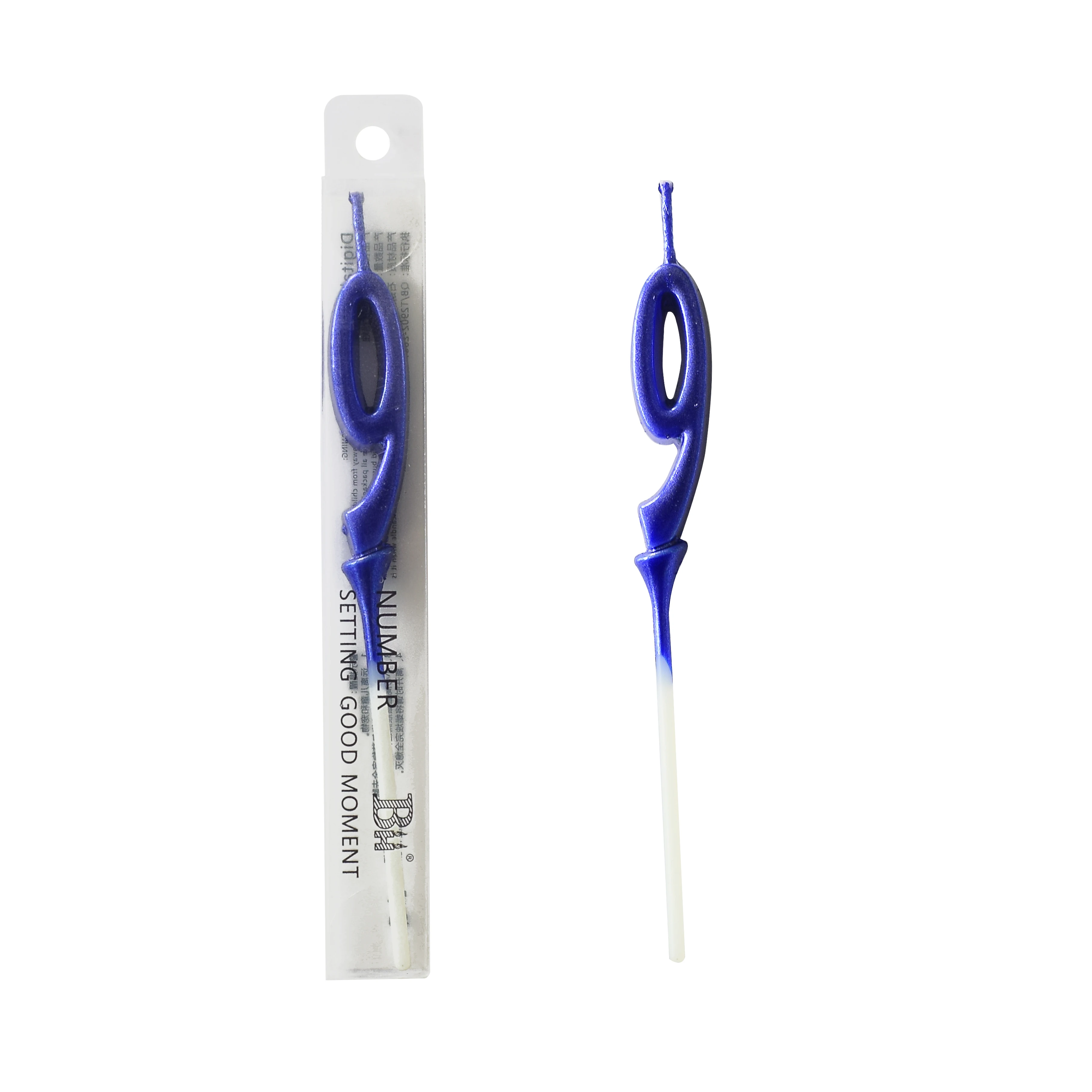 PVC Digit Coated Candle Birthday cake tapper decorative candles