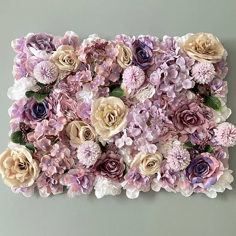 New Wedding Flower Row Wedding Stage Background Wall Decoration Hanging Flowers Outdoor Forest Wedding Layout Long Row