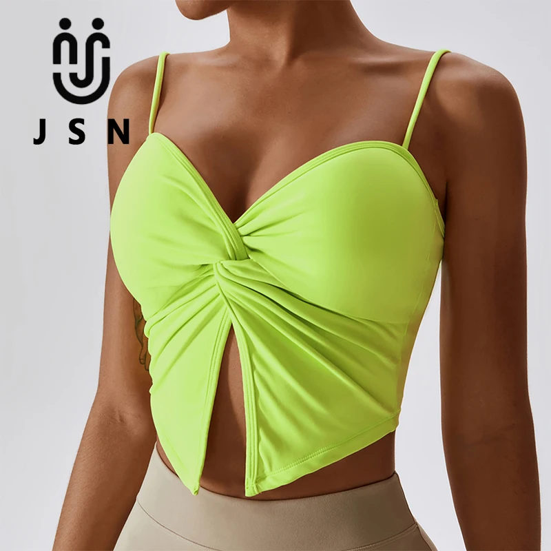 JSN сексуальный складной телесный жилет для йоги подтяжки танцев латинские танцы упражнения фитнес Йога бюстгальтер