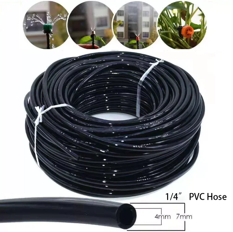 Wholesale Agricultural Drip Watering Hose Irrigation 4/7 PVC Drip Irrigation Hose PipeHot sale products