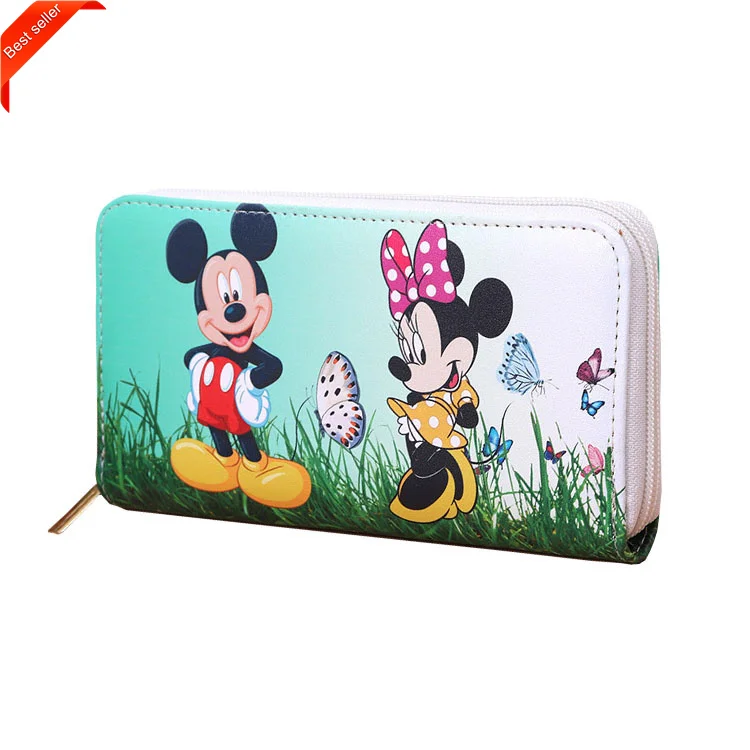 2022 NEW Fashion Wallet Stitch Lilo Cartoon Zipper Large Capacity Soft PU Leather Wallet Girl Boy