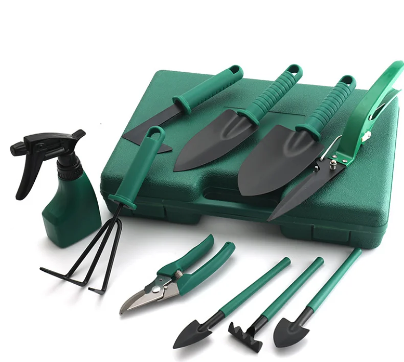 Gardening Tools 10Pcs Garden Tool Kit with Carrying Case Gardening Gifts for Women, Men, Kid Gardener  Heavy Garden Tool Set