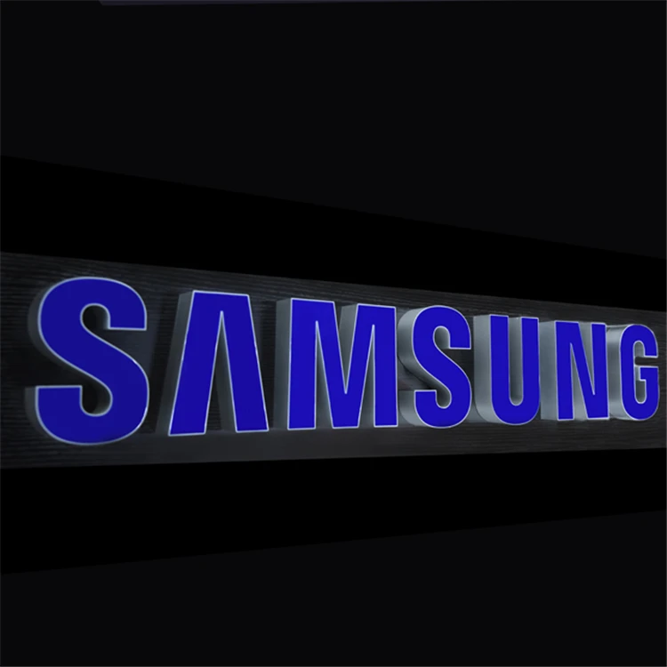 2022 custom led channel letter sign ABS shopfront sign for SAMSUNG mobile shop