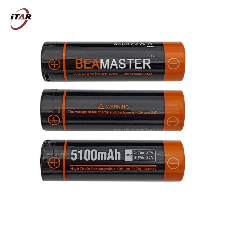 rechargeable 5V 1A USB port lithium battery original 21700 3.7V 5000mAh lithium ion rechargeable batteries
