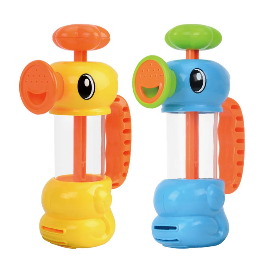 Baby Bath Hippocampus Water Pump Shower Games Bath Bathroom Toy Over 1 Year Old Bathing Float Fishing Toy For Children Swim Pool