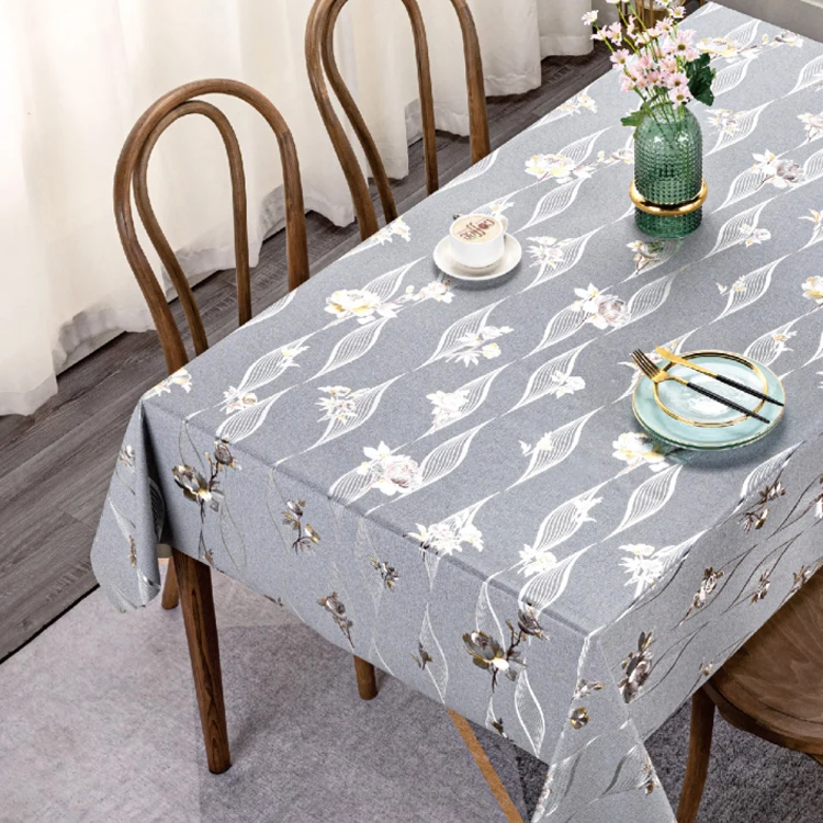 Hot sale Stain Resistant Polyester Table Cover Polyester Table Cover vinyl table cover