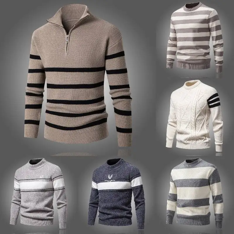 Men Stylish cotton Jumper Custom Solid Knitted Pullover Men Merino Wool Knitwear Sweaters Tops Cashmere Sweater Men