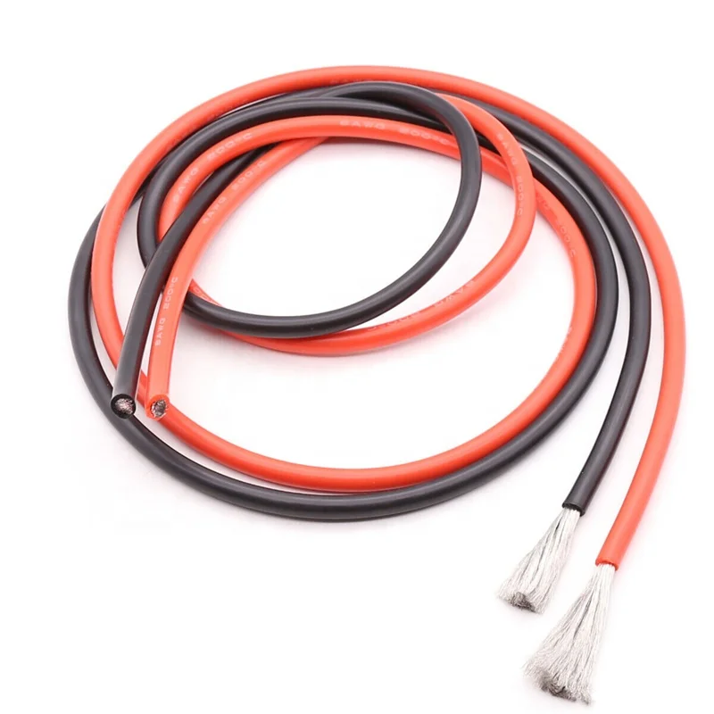 High Temperature 15AWG Flexible Soft Rubber Silicone Wire Cable 200 600V Stranded Tinned Copper Cables