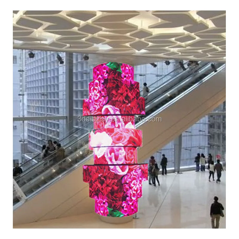 GOB cylinder led display Flexible Led Display P2.5 Indoor Advertising large video screens