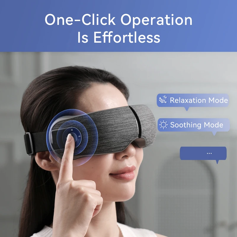 Trends Products 2024 AI Eye Care Massage Instrument Foldable Electric Smart Eye Massager With Heat Compression