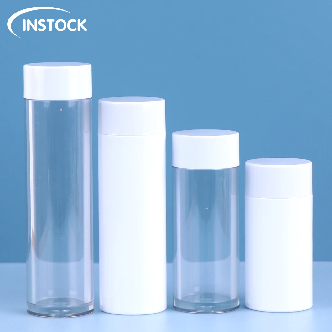 Spot wholesale 100/120/150ml medicinal capsule medicine bottle cap with white cap for health care empty powder capsule bottle