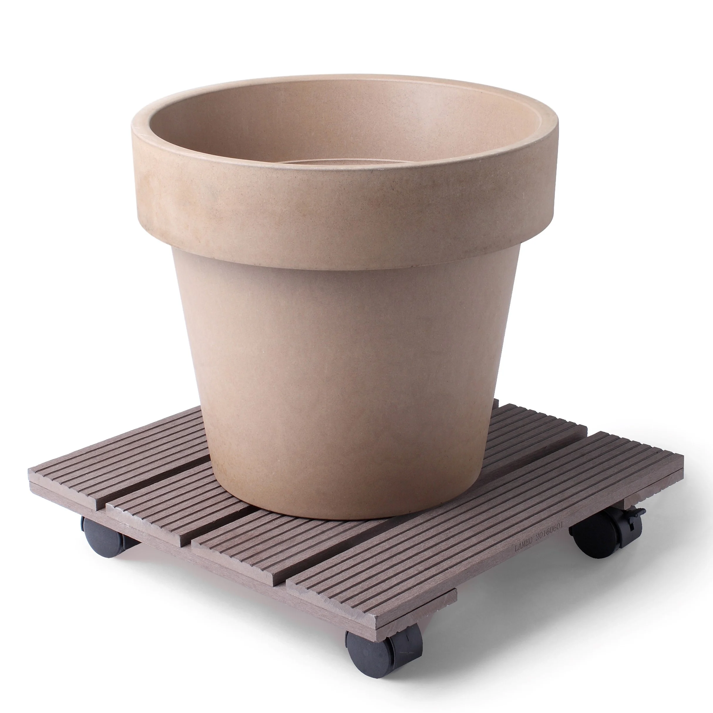 Durable Plastic Straw Biodegradable WPC Flower Pot for Outdoor XF-J002
