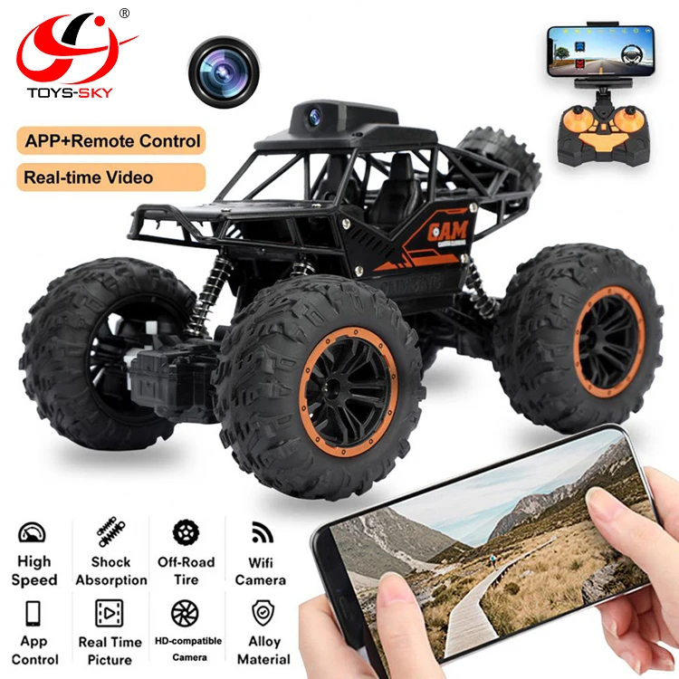 1/18 Alloy 4WD High Speed Rc Car For Kids Rc Auto Rock Crawler Drift Climbing 4WD RC Car With Wifi Camera