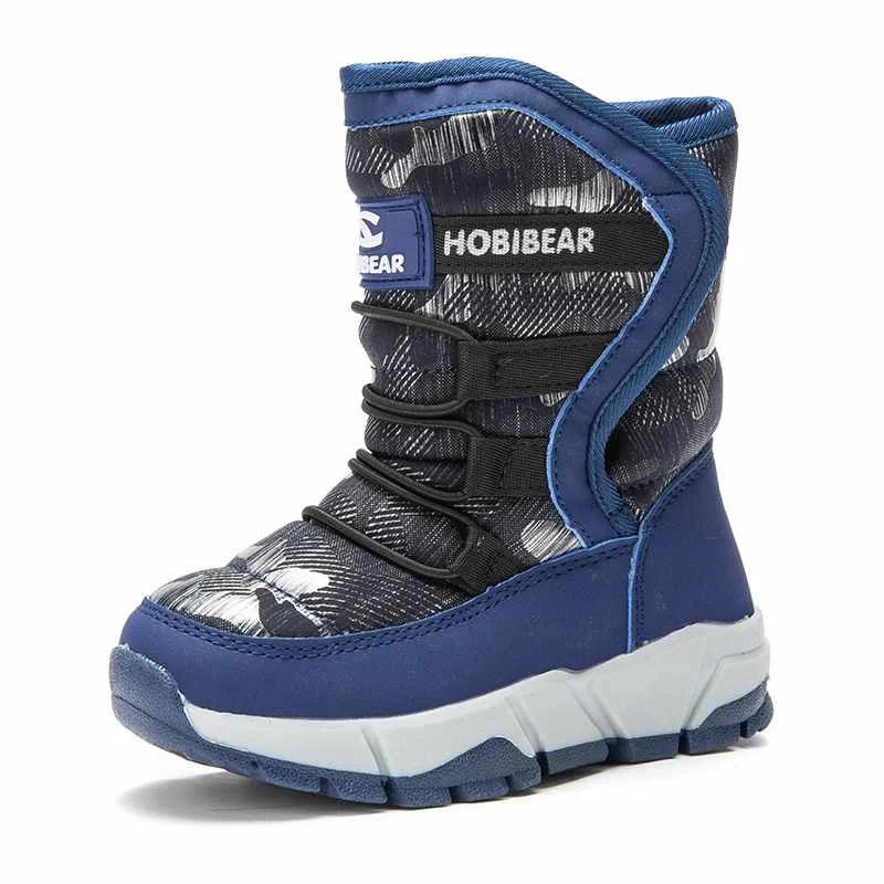 
HOBIBEAR New Children Waterproof Snow Boot Shoes Kids Children Shoes Winter Warm Ankle Winter Boots 