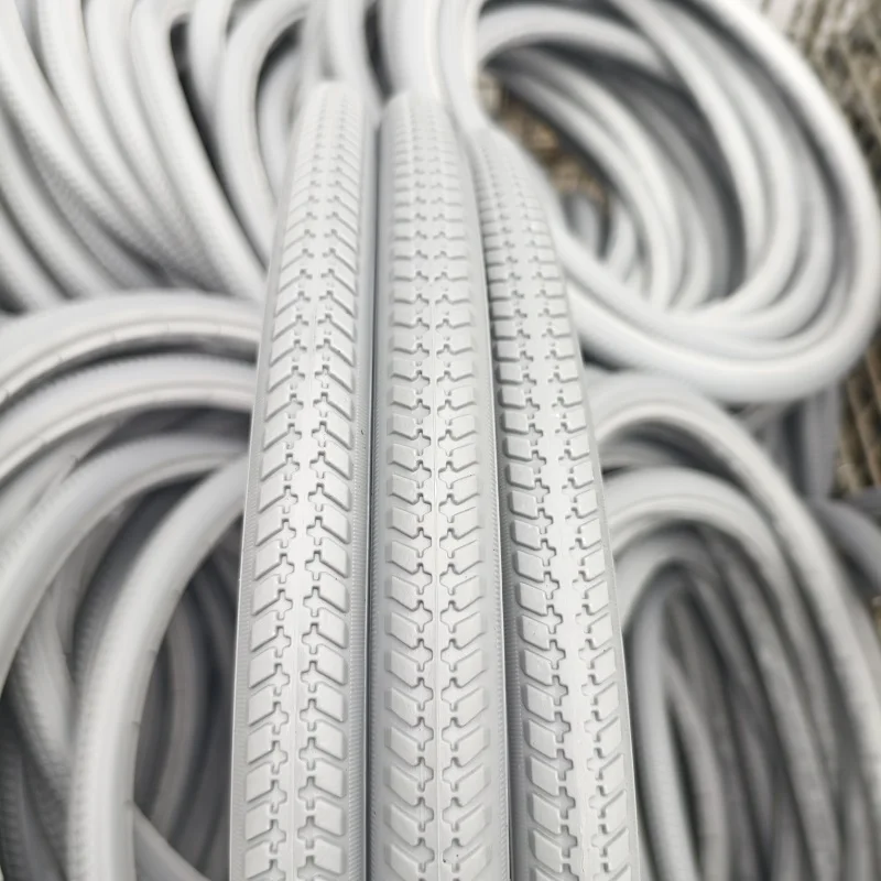 26X1 3/8 Grey MTB Racing Road Bicycle Tire Bike Solid Wheelchair Tyre with Excellent Performance