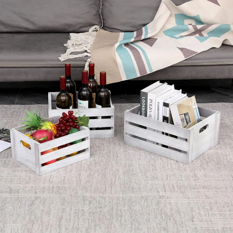 Rustic Display Decor Boxes Rustic Wooden Crates For Storage Decorative Wood Crates Nesting Crates Storage Container