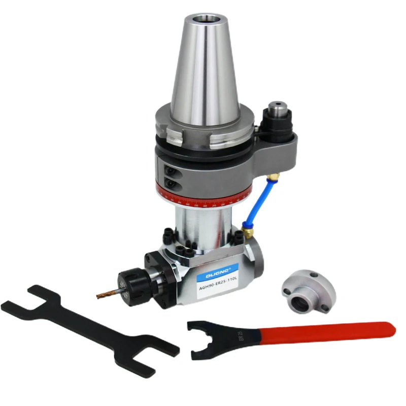 90 Degree BT40 Angle Head with Coolant ER16 ER20 ER25 ER32 ER40 Angle Head AGH 90 BT CAT SK Angle head